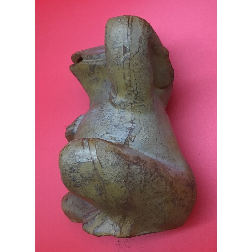 Vintage Cast Iron Frog Bank, Sitting Pose - Picture 3 of 11